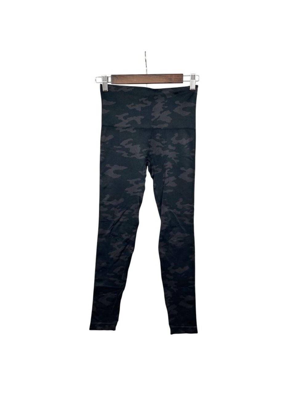Spanx Womens Camo 7/8 Leggings Mid Rise Green/Multi Size Small